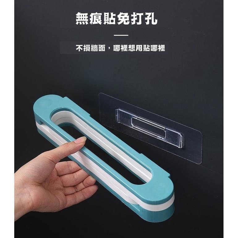 台灣現貨 壁掛式無痕折疊鞋架 摺疊鞋架 摺疊拖鞋架 三合一掛架 毛巾掛架 拖鞋掛架 拖鞋架 鞋子收納架 壁掛鞋架 鞋架-細節圖2