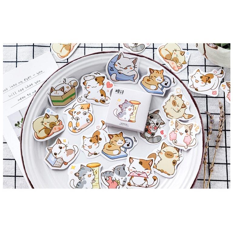 台灣現貨 超萌可愛動物盒裝貼紙 手帳貼紙 盒裝貼紙 動物盒裝貼紙 手帳 手帳素材 手帳裝飾 封口貼紙 貼紙 一盒45張-細節圖2