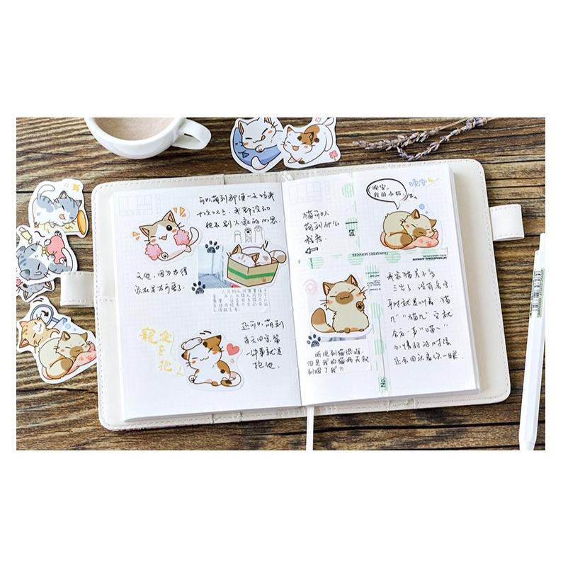 台灣現貨 超萌可愛動物盒裝貼紙 手帳貼紙 盒裝貼紙 動物盒裝貼紙 手帳 手帳素材 手帳裝飾 封口貼紙 貼紙 一盒45張-細節圖3