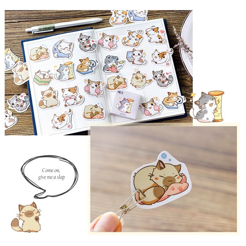 台灣現貨 超萌可愛動物盒裝貼紙 手帳貼紙 盒裝貼紙 動物盒裝貼紙 手帳 手帳素材 手帳裝飾 封口貼紙 貼紙 一盒45張-細節圖4