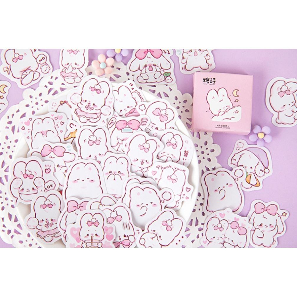 台灣現貨 超萌可愛動物盒裝貼紙 手帳貼紙 盒裝貼紙 動物盒裝貼紙 手帳 手帳素材 手帳裝飾 封口貼紙 貼紙 一盒45張-細節圖6