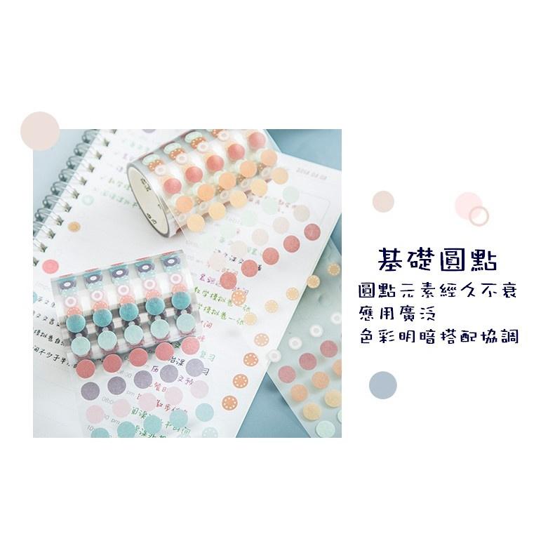 台灣現貨 圓點手帳貼紙 漸變圓點貼紙卷 手帳素材 圓點貼紙 幾何貼紙 手帳貼紙 和紙貼紙 圓點貼 裝飾貼紙 手帳貼 手帳-細節圖3