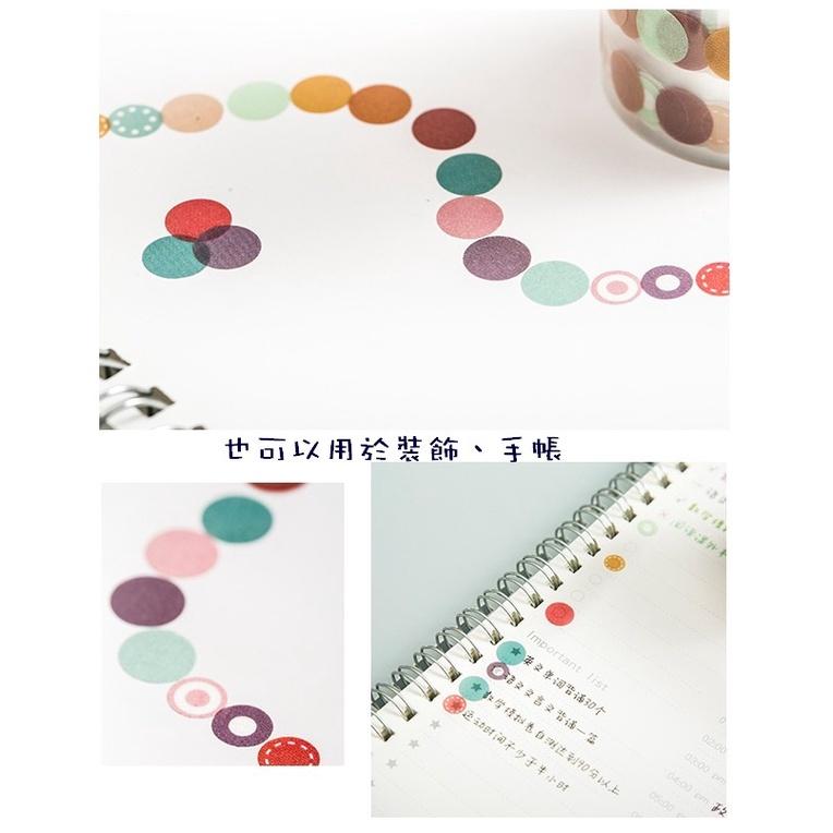 台灣現貨 圓點手帳貼紙 漸變圓點貼紙卷 手帳素材 圓點貼紙 幾何貼紙 手帳貼紙 和紙貼紙 圓點貼 裝飾貼紙 手帳貼 手帳-細節圖4