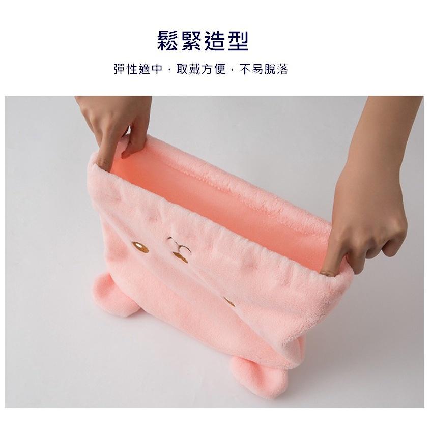 台灣現貨 小熊珊瑚絨吸水乾髮帽 加厚款吸水乾髮帽 超強吸水力乾髮帽 乾髮帽 吸水乾髮帽 可愛加厚吸水浴帽 吸水帽 浴帽-細節圖4