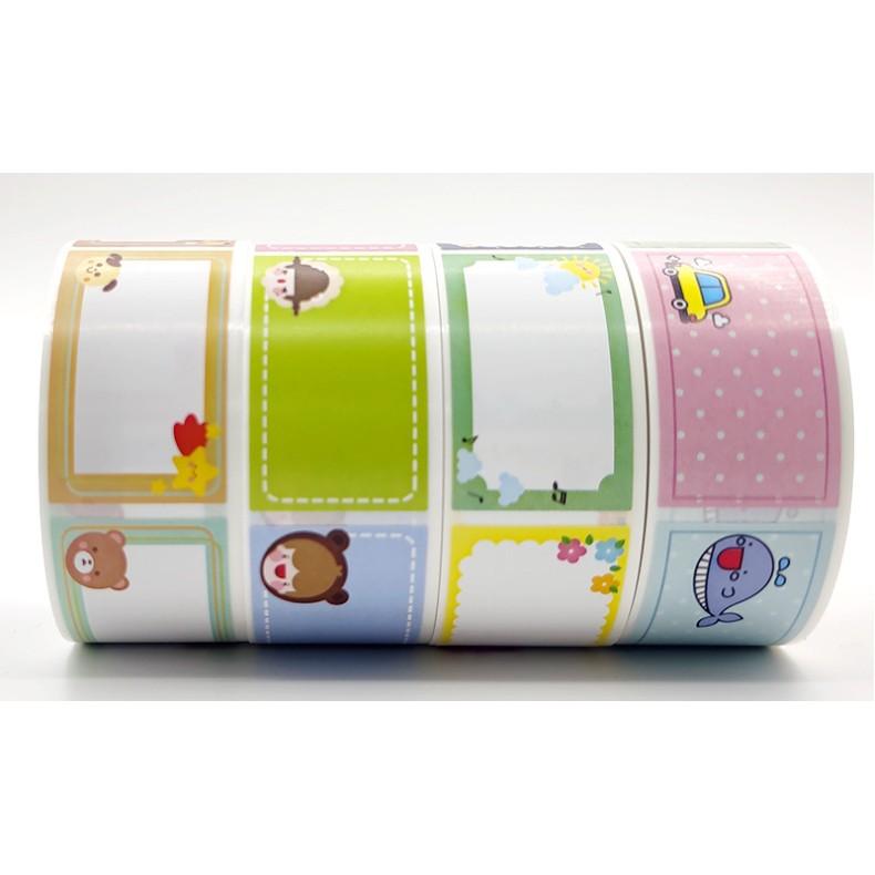 台灣現貨 可愛卡通文具姓名貼 一卷250貼 姓名貼 學生必備 學生必備姓名貼 上班族姓名貼 手寫標籤紙 文具姓名貼 標籤-細節圖2