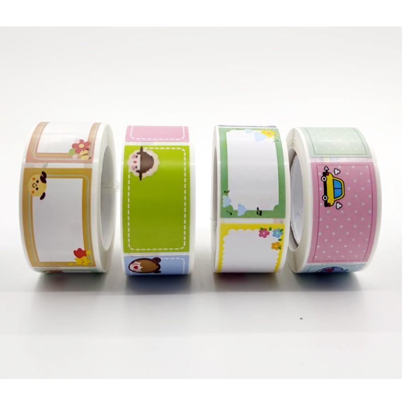 台灣現貨 可愛卡通文具姓名貼 一卷250貼 姓名貼 學生必備 學生必備姓名貼 上班族姓名貼 手寫標籤紙 文具姓名貼 標籤-細節圖3