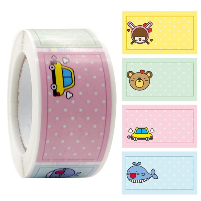 台灣現貨 可愛卡通文具姓名貼 一卷250貼 姓名貼 學生必備 學生必備姓名貼 上班族姓名貼 手寫標籤紙 文具姓名貼 標籤-細節圖4