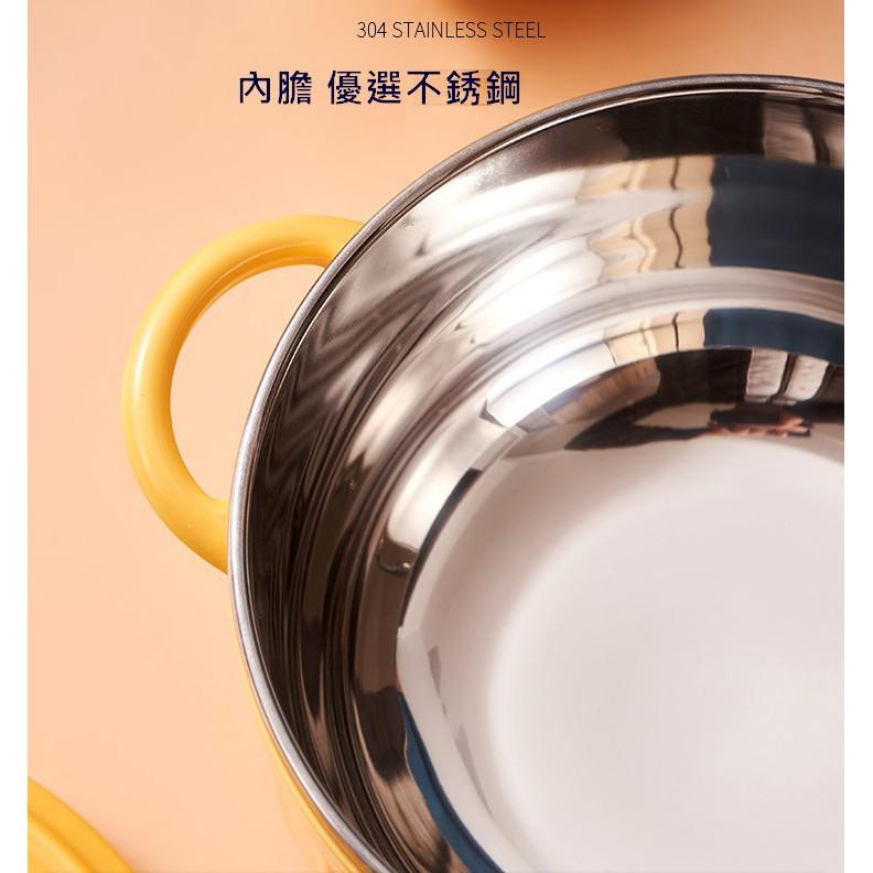 台灣現貨 日式雙耳不銹鋼防燙泡麵碗  馬卡龍泡麵碗 不鏽鋼泡麵碗 宿舍碗 泡麵碗 雙層隔熱泡麵碗 防燙碗 碗 贈送湯匙-細節圖7