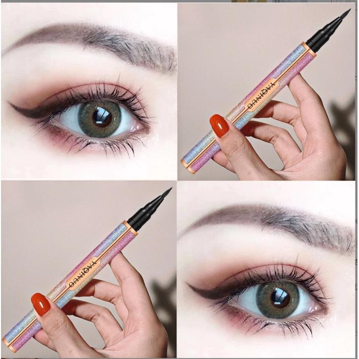 台灣現貨 星空色彩眼線液 眼線液 防水眼線筆 不暈染眼線筆 速乾眼線液 眼線筆 防水眼線液 抗暈染眼線液 眼線 極黑速乾-細節圖9