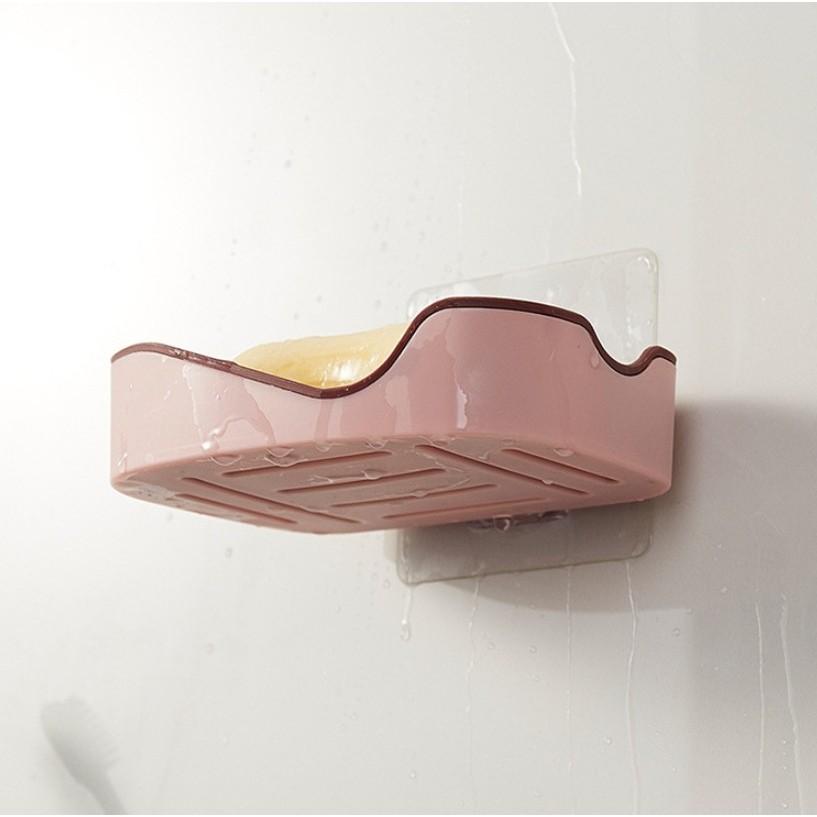 台灣現貨 無痕壁掛式弧形香皂盒 肥皂盒 香皂盒 瀝水肥皂盒 皂盒 瀝水架 浴室收納架 壁掛皂盒 牆上肥皂盒 附無痕貼-細節圖3