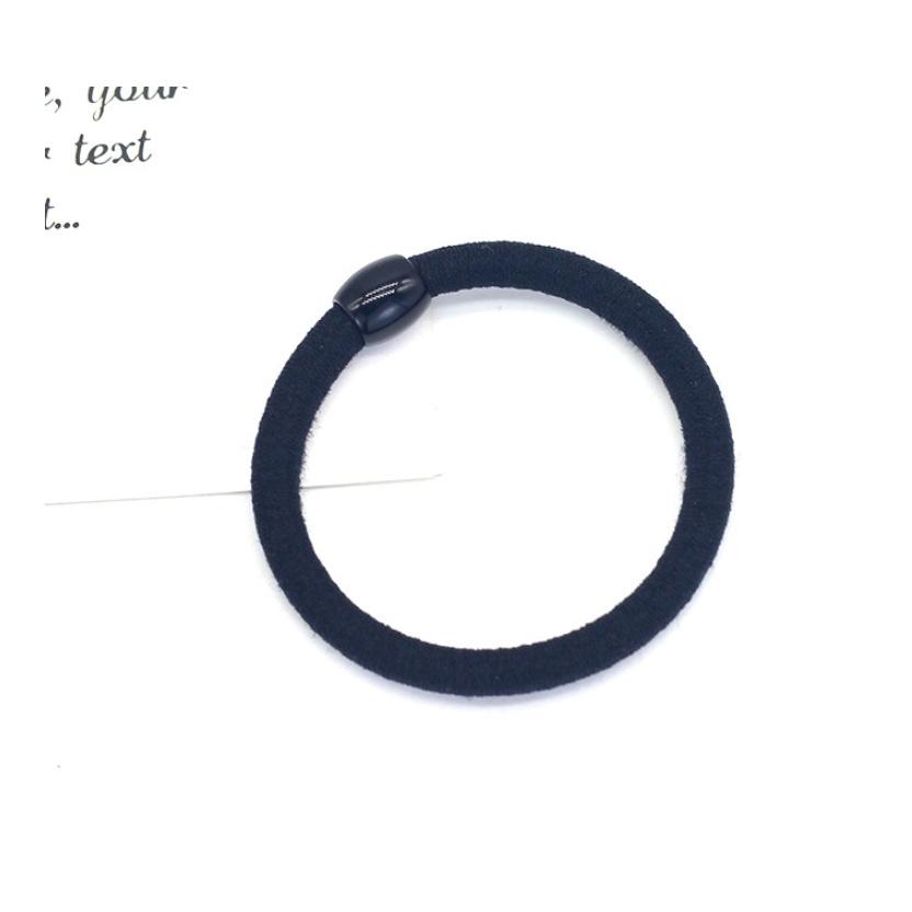 台灣現貨 黑珠彈力髮圈 高彈力髮圈 黑色髮圈 髮圈 綁頭髮 髮飾 髮繩 百搭髮圈 髮圈 綁髮 造型髮圈 半頭髮圈-細節圖9