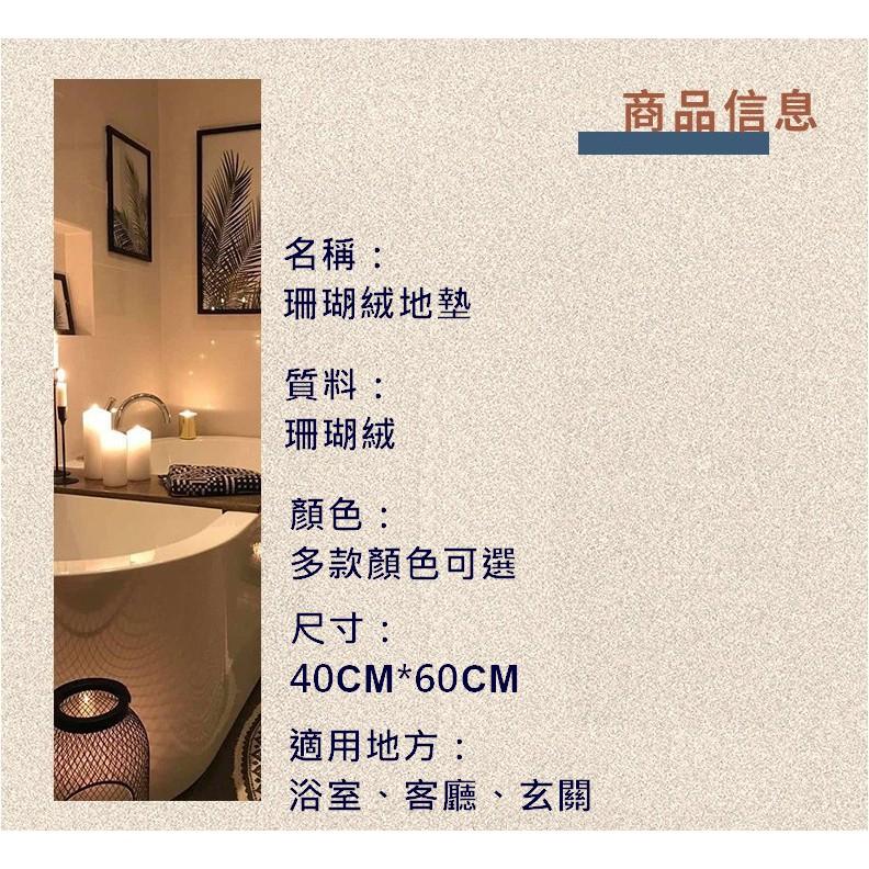 台灣現貨 珊瑚絨短毛吸水地墊 記憶地墊 地墊 防滑墊腳踏墊 浴室腳踏墊 臥室地墊 吸水地墊 廚房地墊 臥室 腳踏墊 地毯-細節圖6