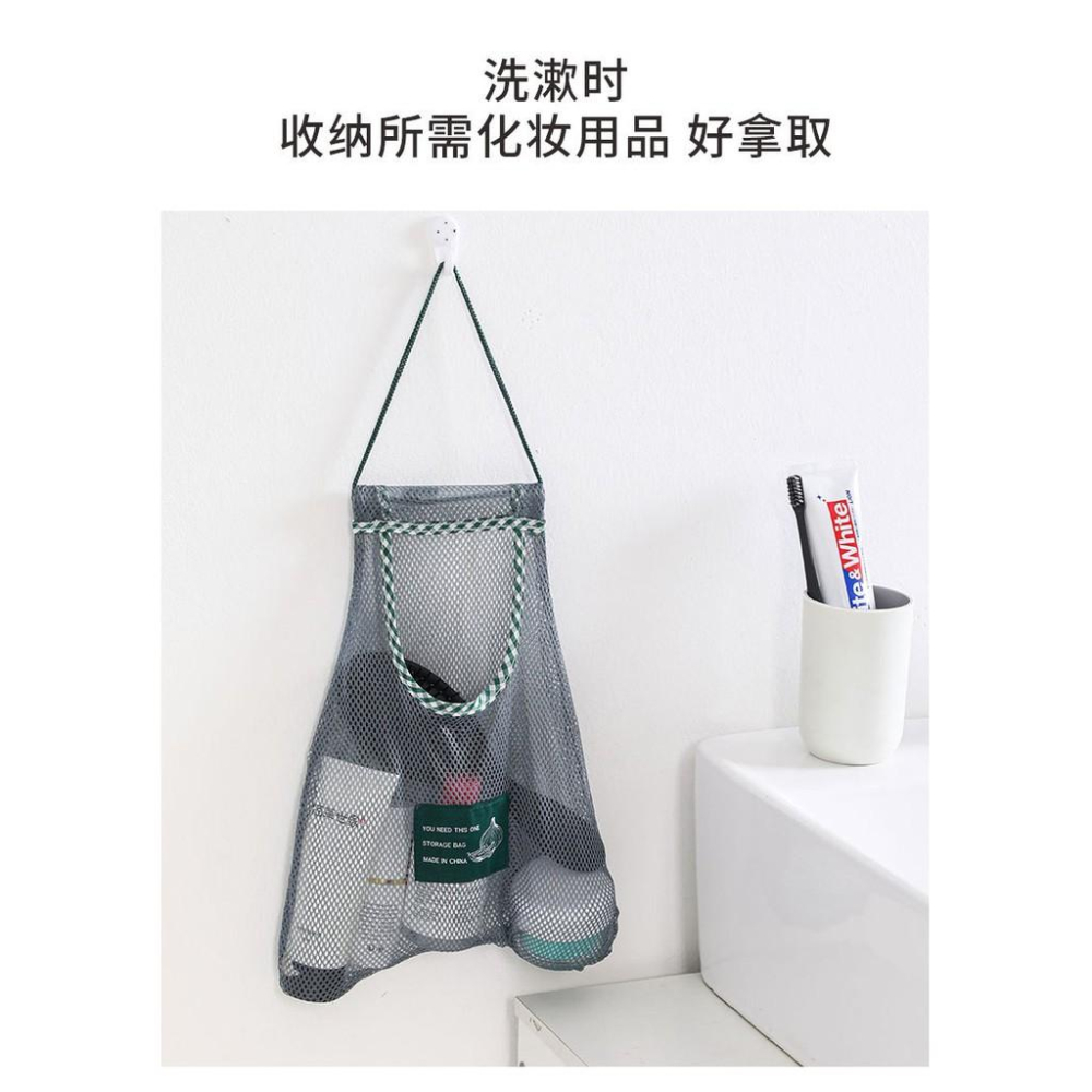 台灣現貨 懸掛式蔬果收納袋 透氣網袋 大蒜整理袋 蔬果整理袋 收納網袋 洋蔥掛袋 蔬菜掛袋 壁掛收納袋 懸掛收納袋 收納-細節圖4