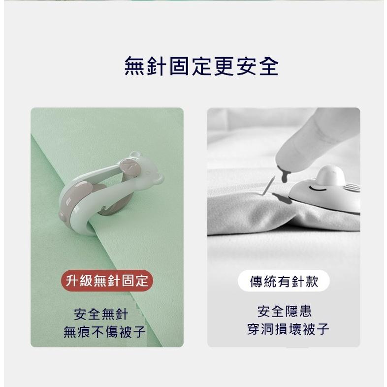 台灣現貨 小熊棉被固定夾 無針安全棉被固定 棉被固定夾 被套固定 被單夾 被單固定夾 卡扣式被子防滑夾 被子夾 六入一組-細節圖8