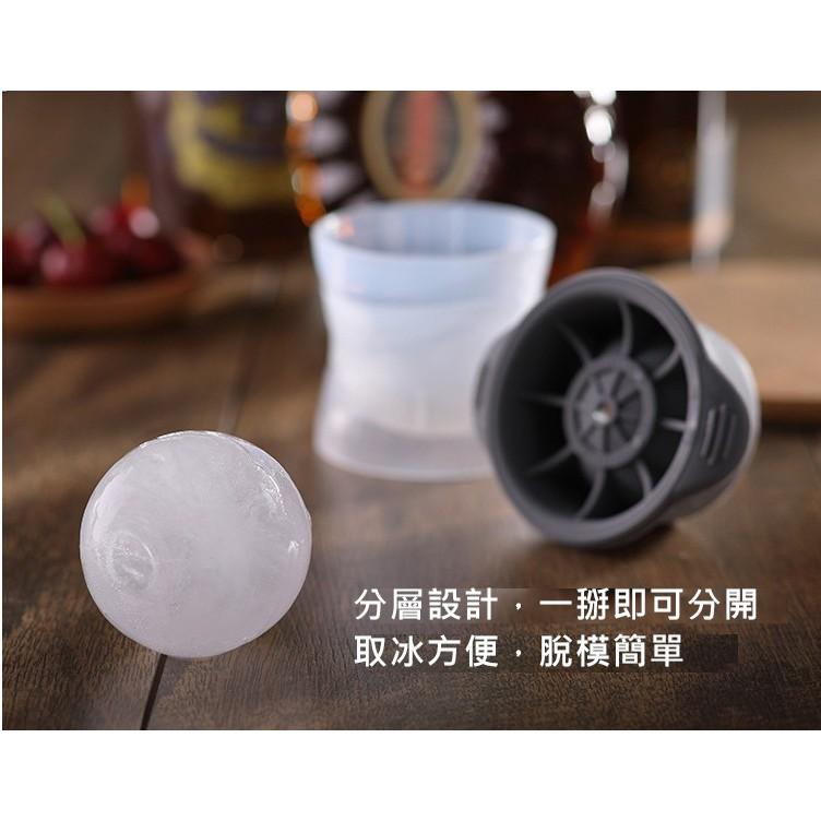 台灣現貨 威士忌冰塊製冰盒 威士忌大冰球模具 矽膠製冰模具 冰塊模具 大冰塊 大冰球冰塊  圓球冰塊模具 威士忌冰塊-細節圖2