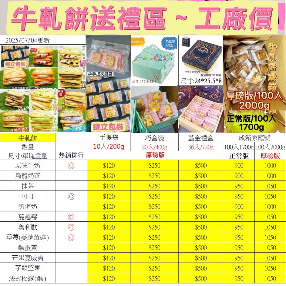 直營批發「厚磅綜合牛軋餅」/10種口味/成箱家庭號/小額批發/代工生產/雪Q餅批發/年節禮盒特價/中埔門市取貨點-細節圖8