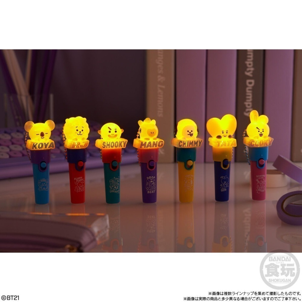 Bandai [盒玩]  BT21 Light stick charm 手燈 【Smile】-細節圖4