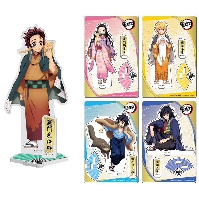(特價-日本製) BANDAI 鬼滅之刃 與貓的美好日子 壓克力立牌 Premium Bandai 限定-細節圖4
