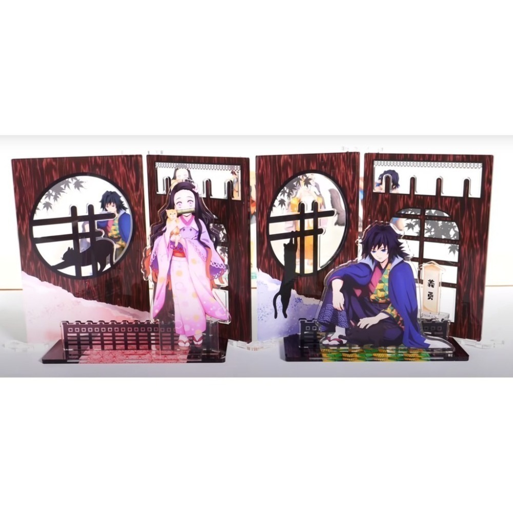(特價-日本製) BANDAI 鬼滅之刃 與貓的美好日子 壓克力立牌 Premium Bandai 限定-細節圖6