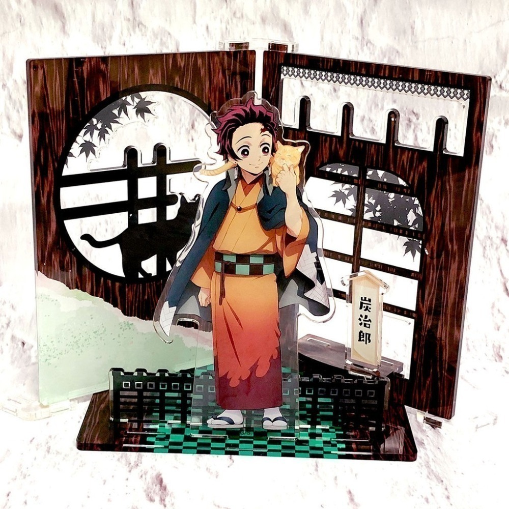 (特價-日本製) BANDAI 鬼滅之刃 與貓的美好日子 壓克力立牌 Premium Bandai 限定-細節圖7