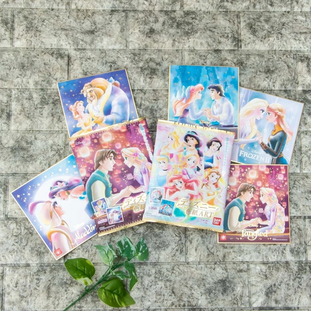 Bandai 迪士尼 公主 厚紙板卡片(色紙) 裝飾 擺飾-細節圖3