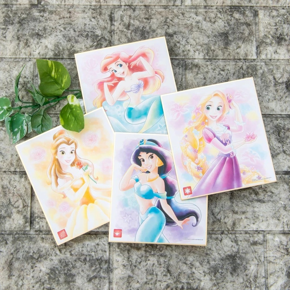 Bandai 迪士尼 公主 厚紙板卡片(色紙) 裝飾 擺飾-細節圖4