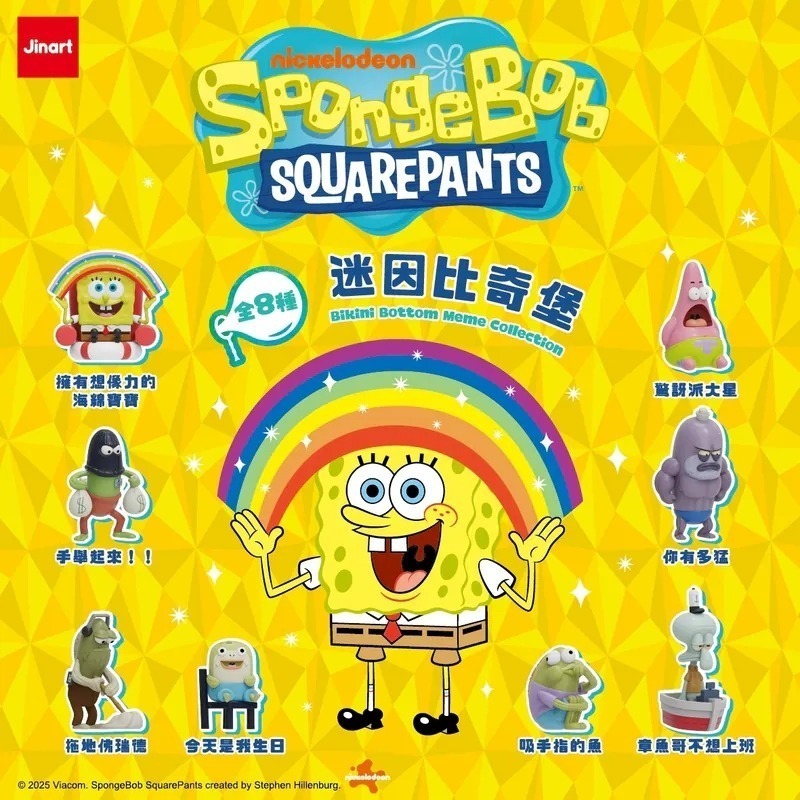 [Smile] JINART 海綿寶寶 迷因比奇堡系列公仔-細節圖2