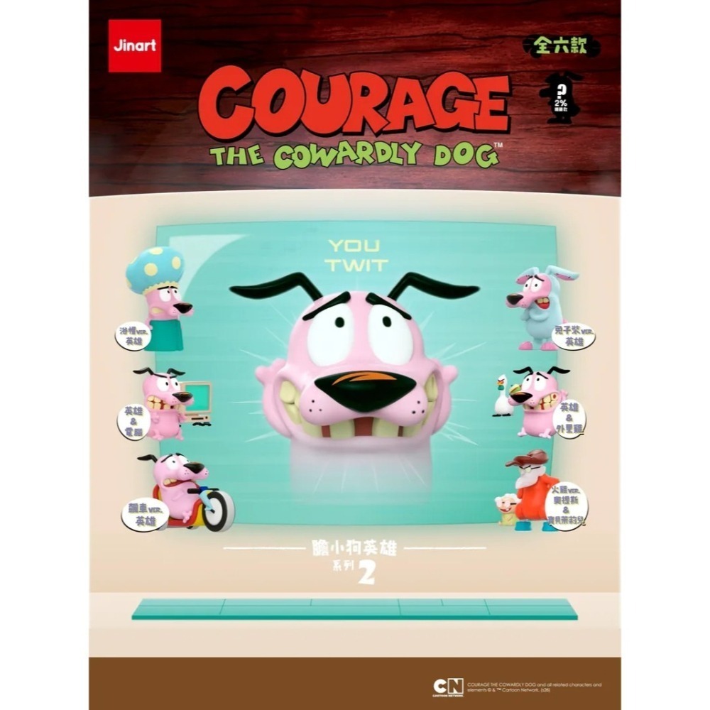 [Smile] [現貨-扭蛋] JINART 膽小狗英雄 經典造型二代公仔-細節圖2