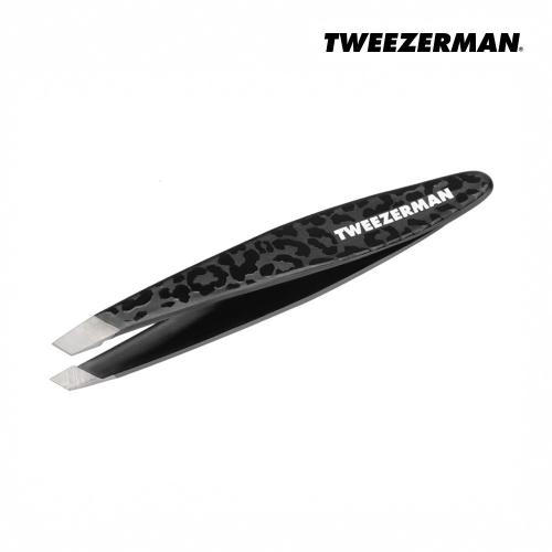 Tweezerman 專業斜口鑷隨行款 豹紋 公司貨 德國頂級工藝 雙人牌 眉夾 眉毛夾 斜口夾－WBK SHOP