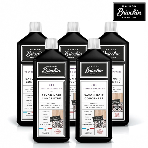 Maison Briochin 黑牌碧歐馨 濃縮黑皂液 1L 超值5件組 清潔【重量限制 限宅配】-WBK SHOP