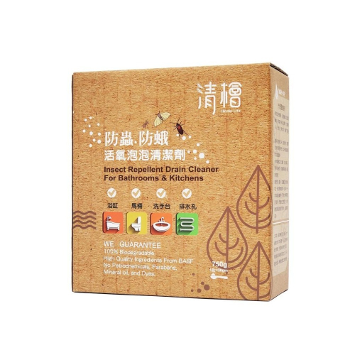 清檜 防蟲防蛾 活氧泡泡清潔劑 750g/盒