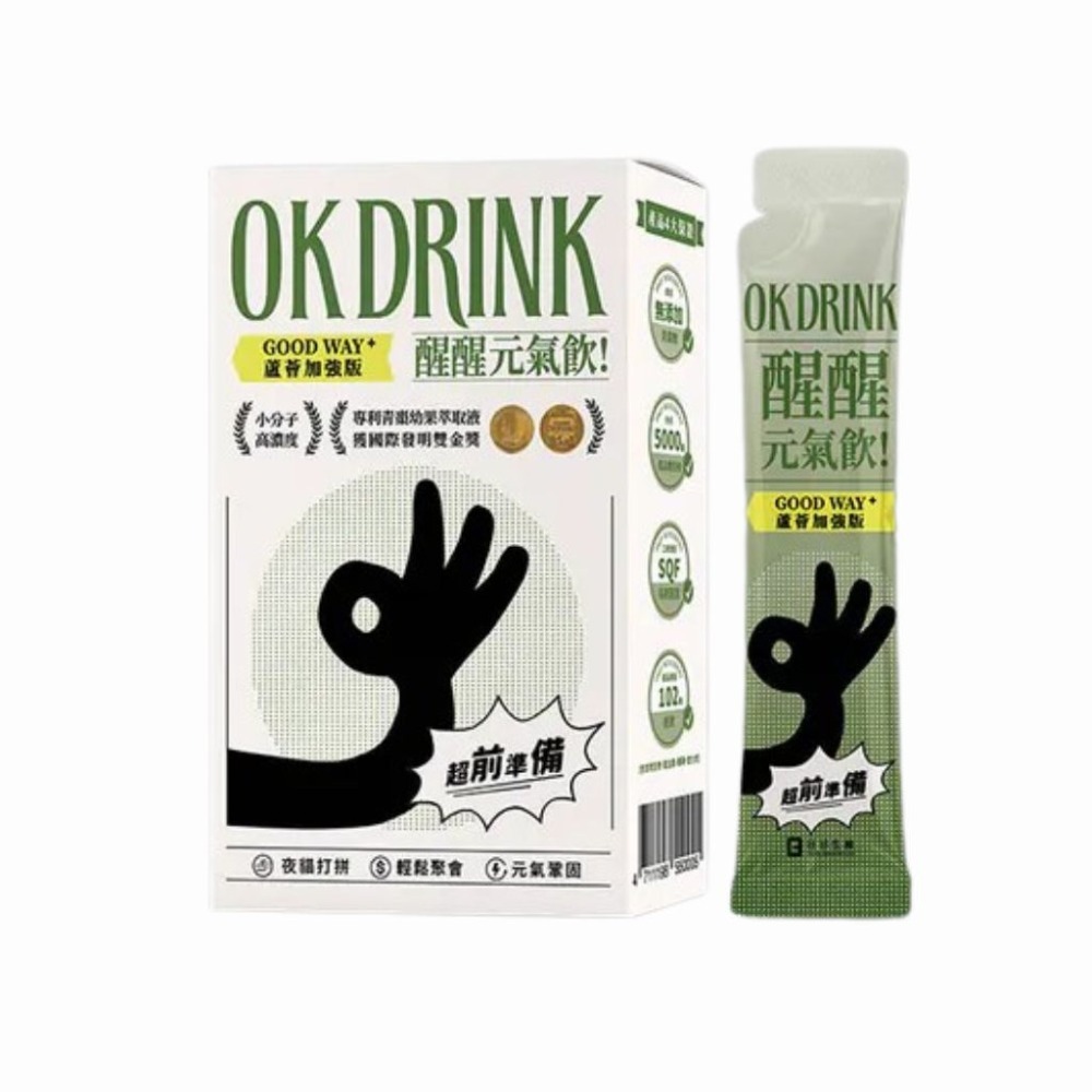 盒裝賣場 OK DRINK 醒醒元氣飲 / GOOD WAY隨行包 下單即送金超能B群隨身包10包-規格圖3