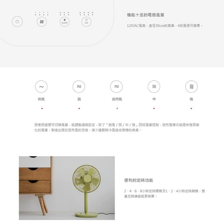 ±0 正負零 電扇 XQS-Z710 12吋 生活遙控立扇 電風扇 白色-細節圖3