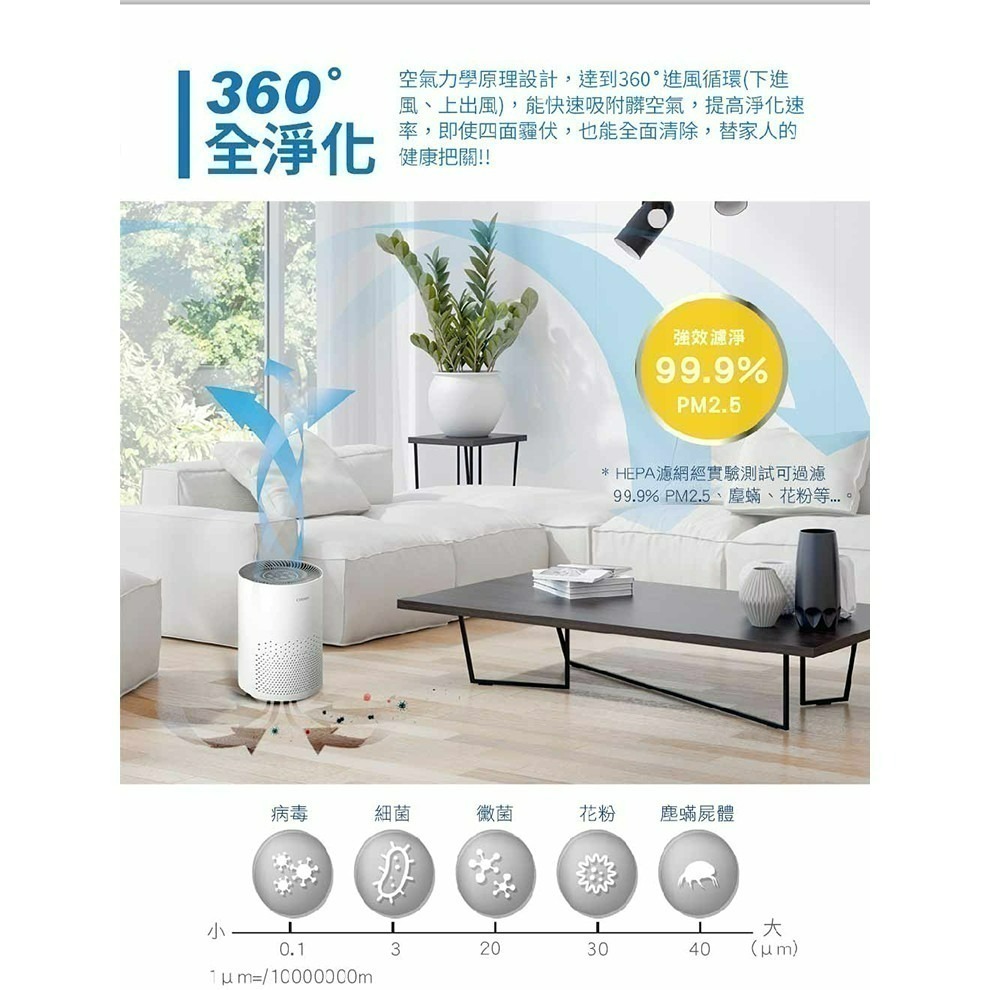 CHIMEI奇美 AP-05SRC1 空氣清淨機 三合一HEPA微濾淨適用坪數3-6坪-細節圖3