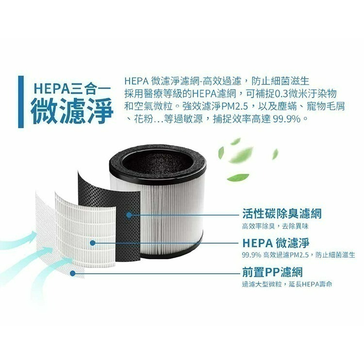 CHIMEI奇美 AP-05SRC1 空氣清淨機 三合一HEPA微濾淨適用坪數3-6坪-細節圖4
