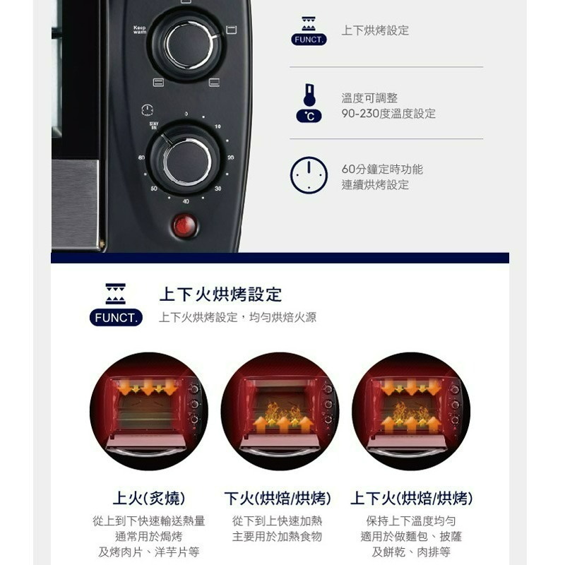 Electrolux 伊萊克斯 EOT3818K 專業級電烤箱 15L-細節圖4