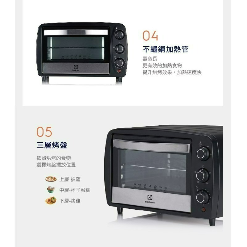 Electrolux 伊萊克斯 EOT3818K 專業級電烤箱 15L-細節圖7