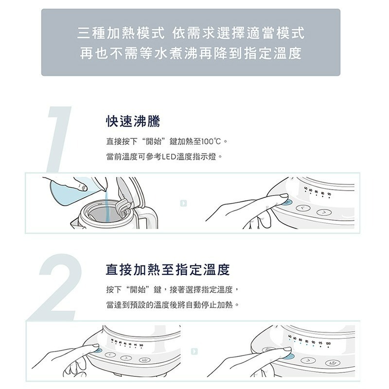 Electrolux 伊萊克斯 E7GK1-73BP 玻璃智能溫控壺 1.7公升-細節圖7