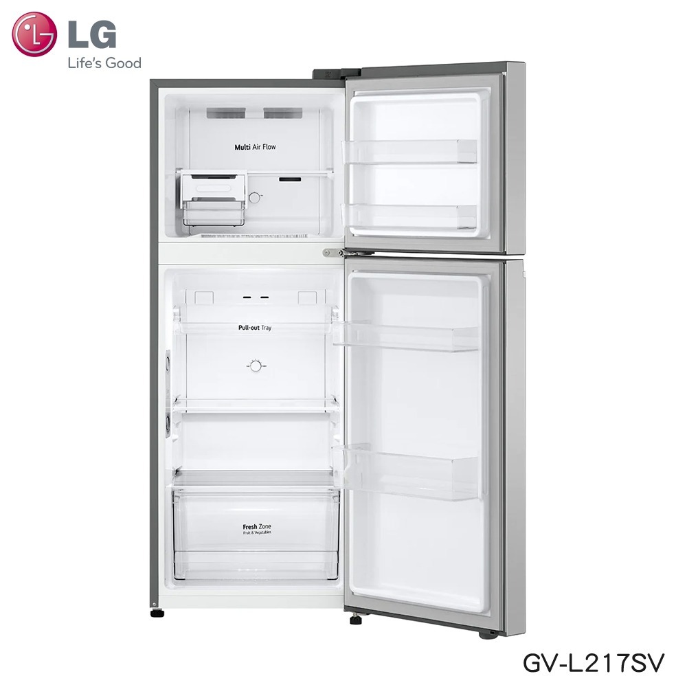LG 樂金 GV-L217SV 雙門冰箱 217L 智慧變頻 星辰銀-細節圖2