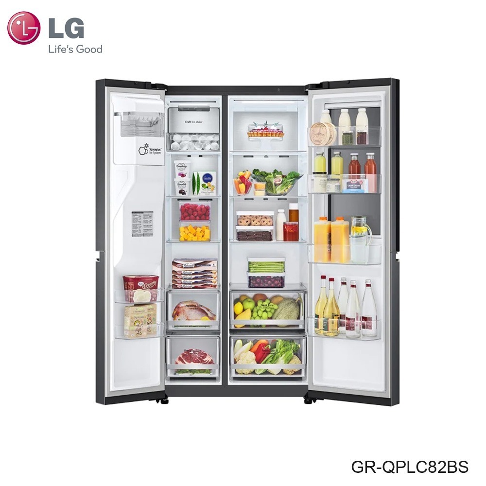 LG 樂金 GR-QPLC82BS 冰箱 734公升 對開門 敲敲門 門中門 冰球製冰-細節圖2