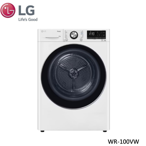 LG 樂金 免曬衣乾衣機 WR-100VW 10公斤 冰瓷白