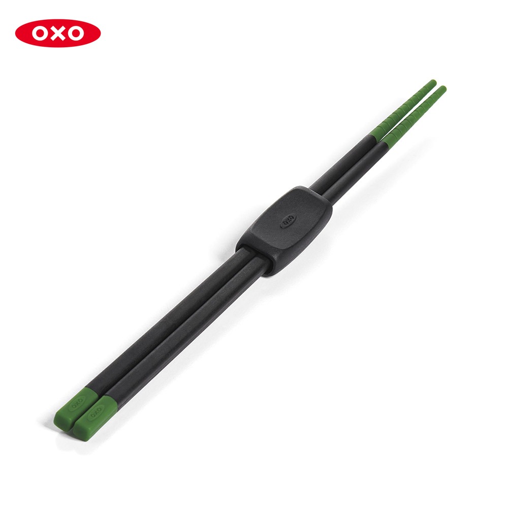 美國 OXO 好好握矽膠料理長筷 (綠/黑/桃紅)-細節圖2