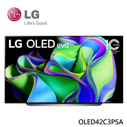 LG 樂金 OLED42C3PSA 42吋 OLED C3極緻系列 4K AI 物聯網智慧電視【含桌上安裝】