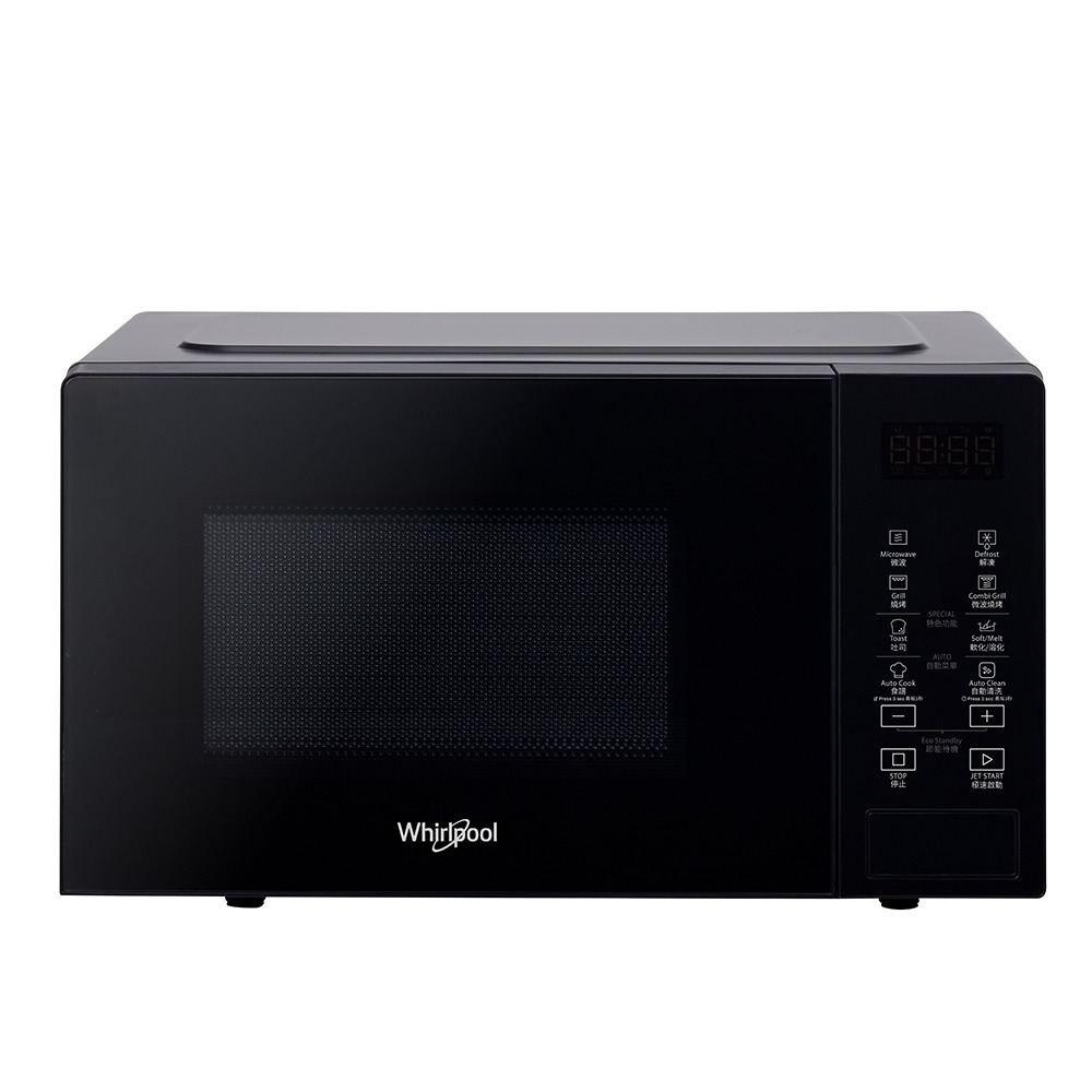 惠而浦 MWP203EBT 燒烤微波爐 20L 迷霧黑 800W 自動清潔行程-細節圖3