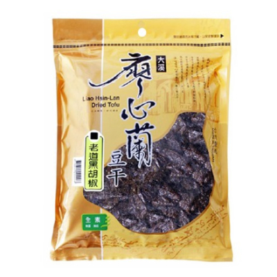 【大溪廖心蘭豆干】老道系列-黑胡椒(110g/包)