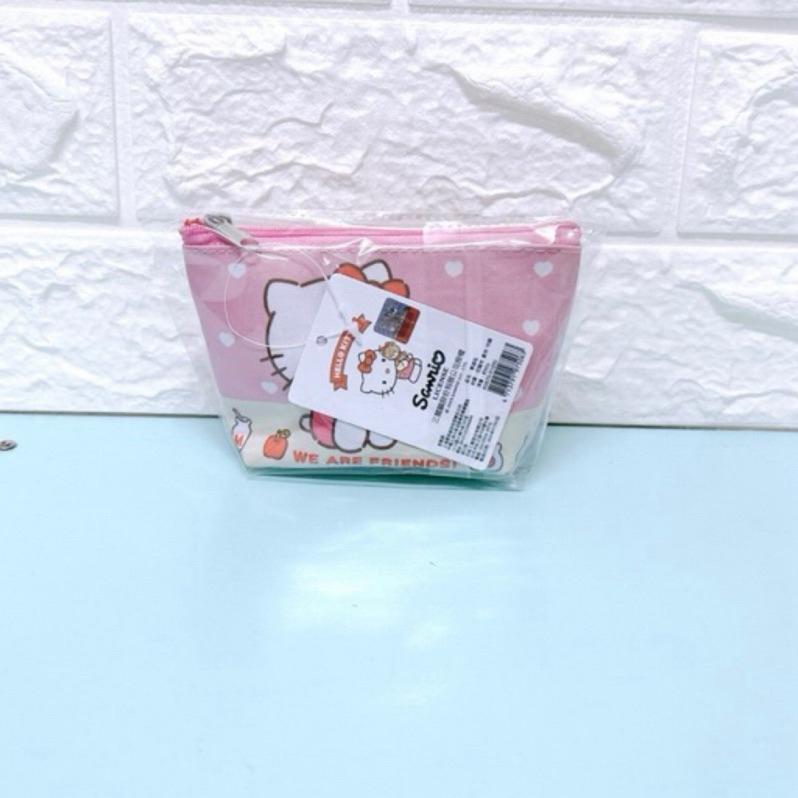 ［現貨實拍］Hello Kitty 網格零錢包 正版 迷你收納包 零錢包 收納 小包-細節圖2