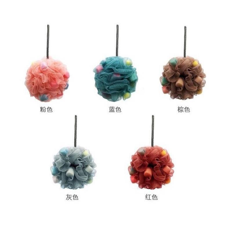 獨立包裝 海綿 沐浴球 起泡球 洗澡球 擦背 泡泡沐浴球-細節圖2