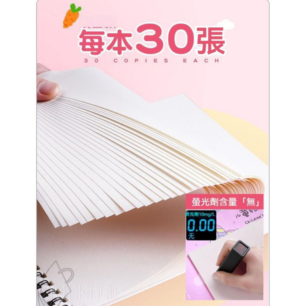 【台灣現貨】盡情揮灑創意A4空白繪畫本-4本/套 筆記本 空白繪畫本 畫本 A4 圖畫紙 線圈筆記本 塗鴉-細節圖2