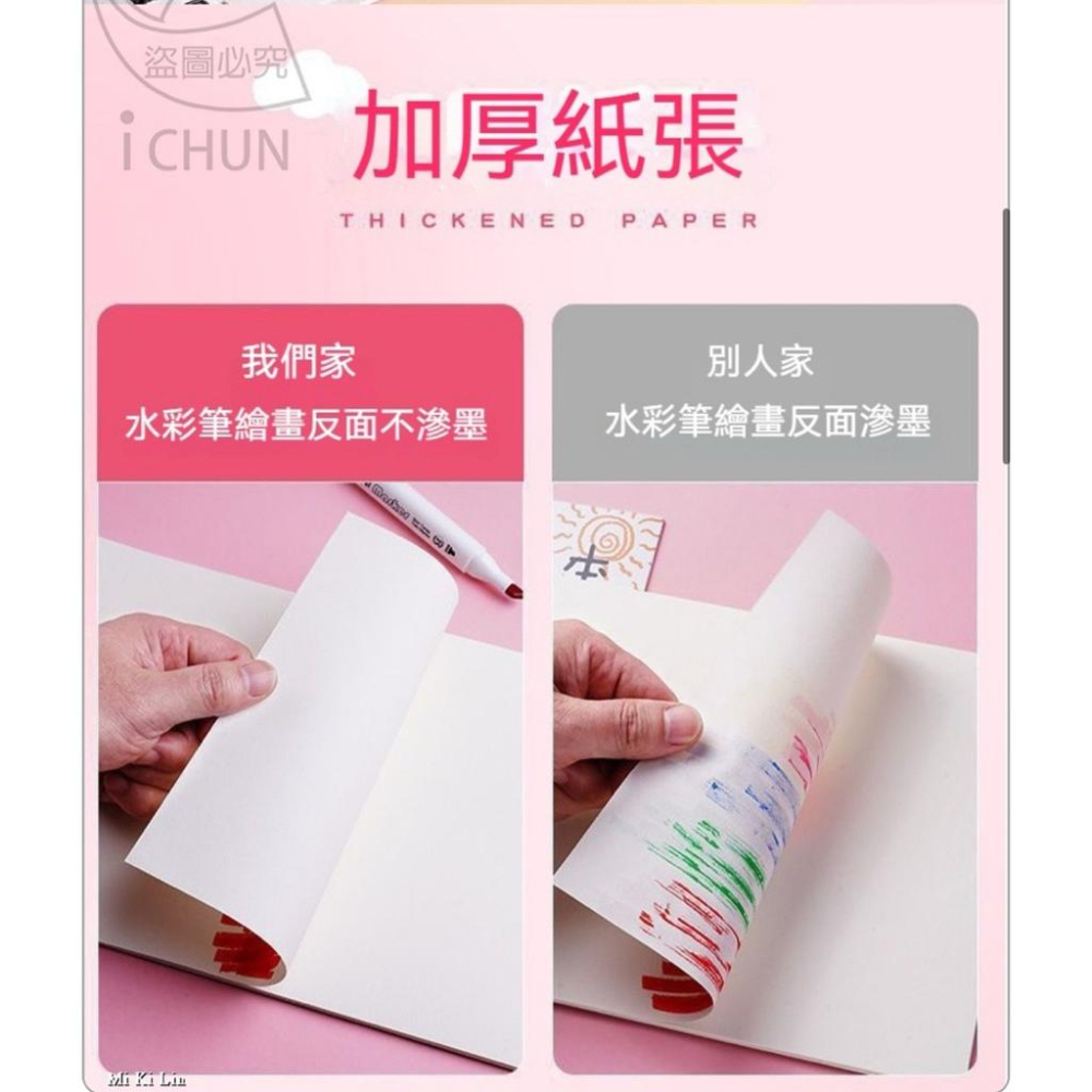 【台灣現貨】盡情揮灑創意A4空白繪畫本-4本/套 筆記本 空白繪畫本 畫本 A4 圖畫紙 線圈筆記本 塗鴉-細節圖3