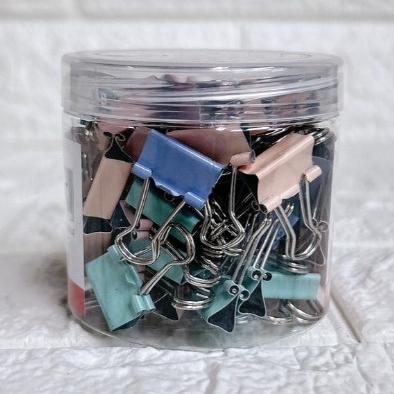 【台灣現貨 24H秒出】 莫蘭迪色系事務長尾夾-60入/盒 10543 益智啟蒙 親子互動 露營好物 (安全玩具)-細節圖6